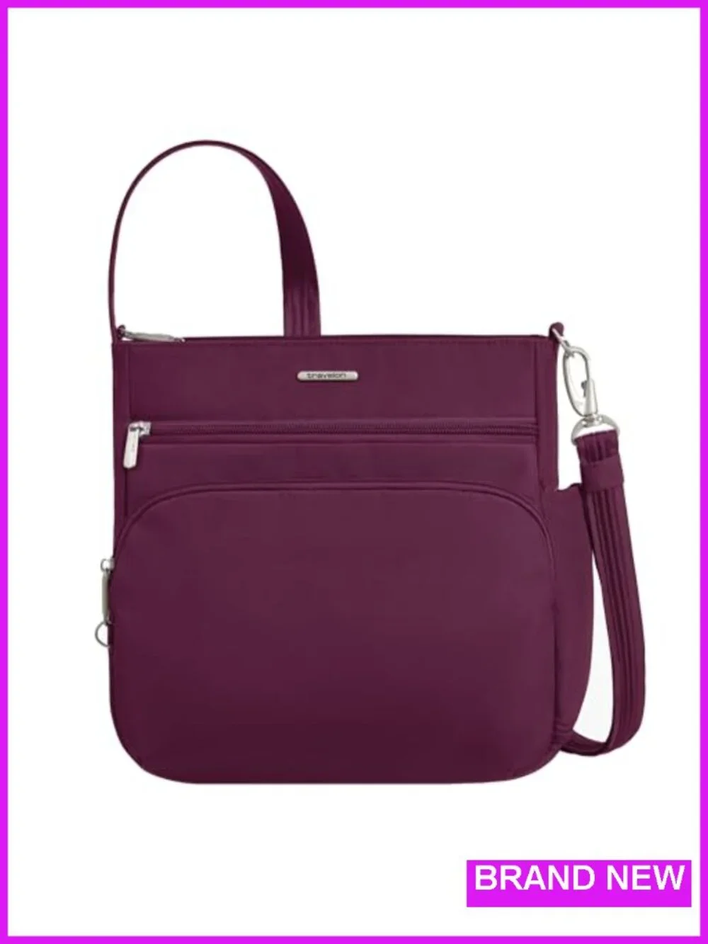 Anti-Theft Crossbody Bag with RFID Blocking, Slash-Resistant